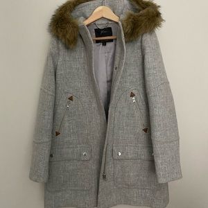 J. Crew chateau Parka gray